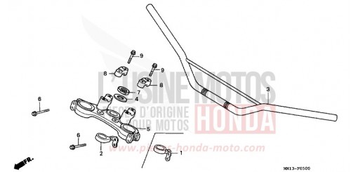 ROHRGRIFF/OBERE BRUECKE XR600RV de 1997